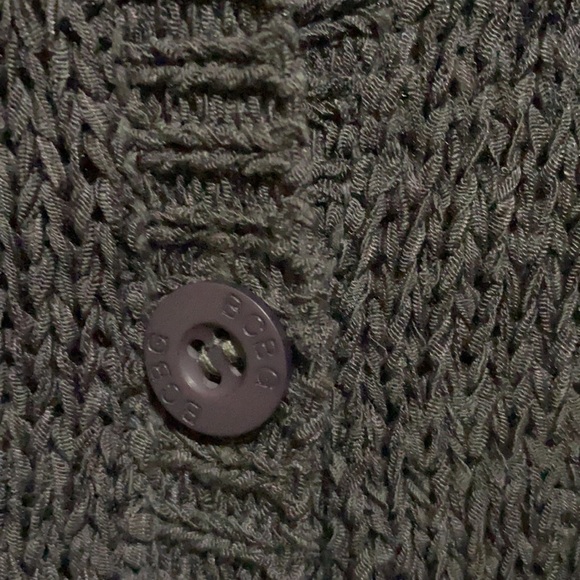 BCBG MaxAzria Ash Gray Knit Hooded Cardigan Duster - Picture 5 of 16